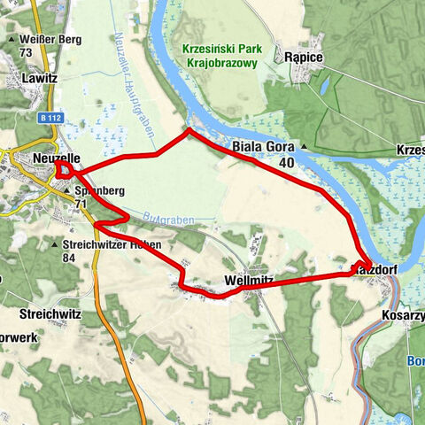 Michael-Jackson-Spielplatz - Landhaushotel "Prinz Albrecht" - Stiftskirche St. Marien - Pfarrkirche zum Heiligen Kreuz