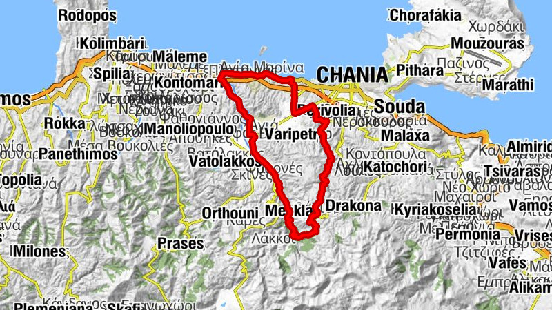 Γεράνι - Πατελλάρι - Αγία Μαρίνα - Πλατανιάς