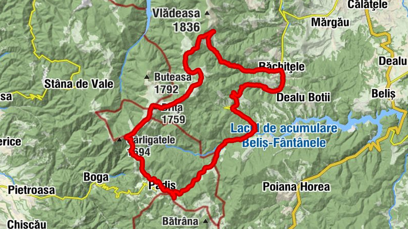 Padiș - Piatra Arsă - Șaua Cumpănățelul - Cabana Padiș