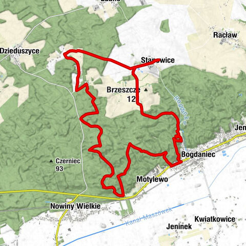 Stanowice - Wieża Widokowa - Staniewiczki - Nowe Dzieduszyce