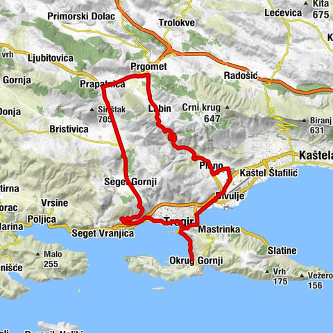 Okrug Gornji - crkva svetog Jakova - crkva svetog Josipa - katedrala svetog Lovre