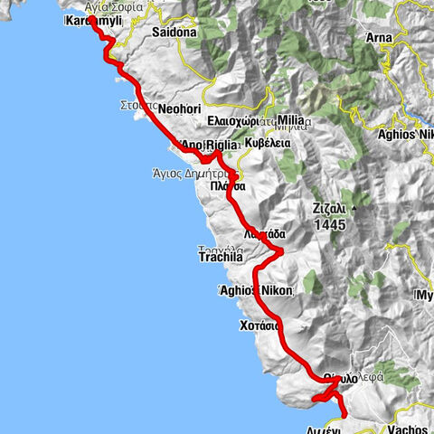 Καρδαμύλη - Άγιος Μηνάς - Αγία Παρασκευή - Παναγιά