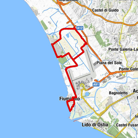 Maccarese - Fregene - San Giorgio - Fiumicino - Lido di Ostia