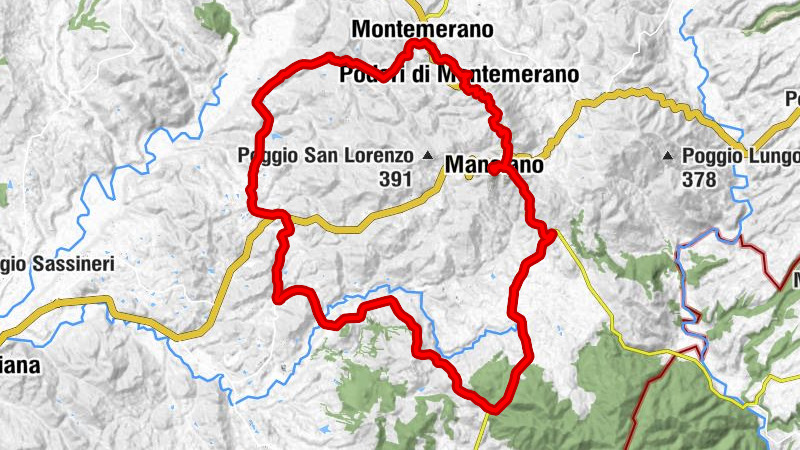 Manciano - L'etruska - Poggio Santarello - Poggio San Giovanni