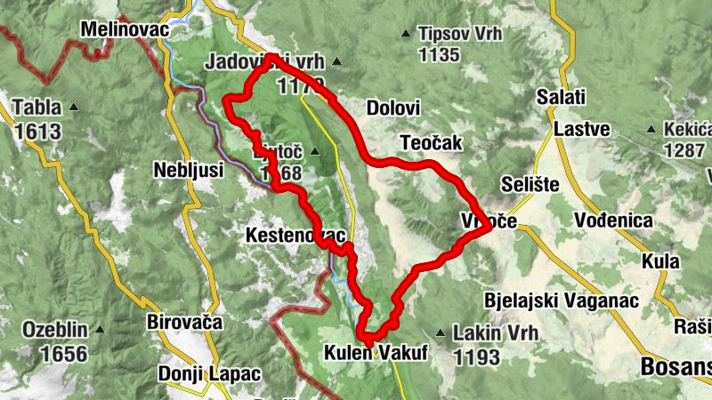 Grad Bihać - Restoran BUK - Orašac - Gorjevac
