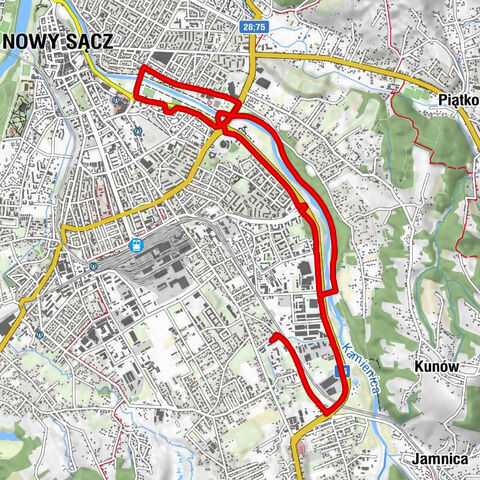Osiedle Wojska Polskiego - Biały Klasztor - Nowy Sącz - Osiedle Stare Miasto