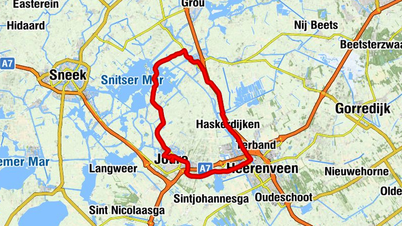 Joure - Haskerhorne - Heerenveen - De Oerdracht Prot. Gem.