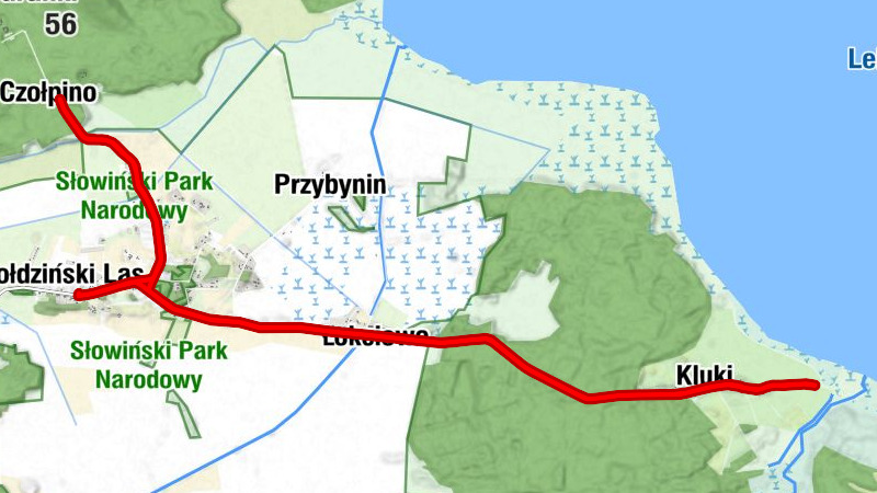 Łąka - Smołdziński Las - Bar Pod Sosną - Łokciowe