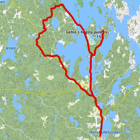 Hönshylte - Norraryd - Trestenshult - Ålshult