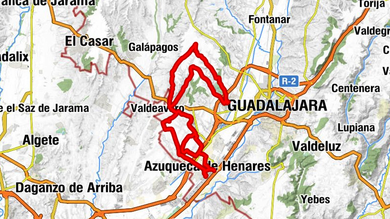 Azuqueca - Santa Cruz - Azuqueca de Henares - Villanueva de la Torre