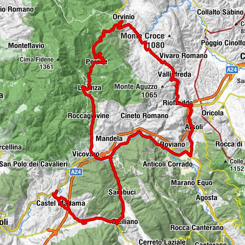 Castel Madama - Azienda agricola-agrituristica "Al Giovenzano" - San Francesco - S.S. Annunziata di Riofreddo