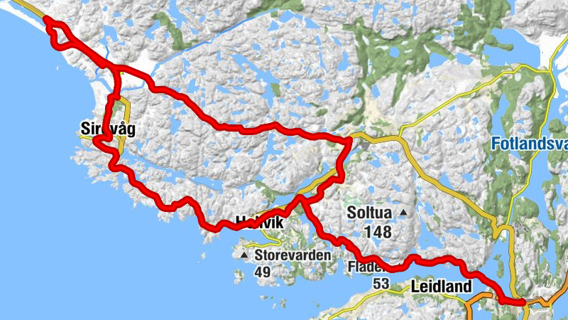 Egersund - Fladen - Hellvik bedehus