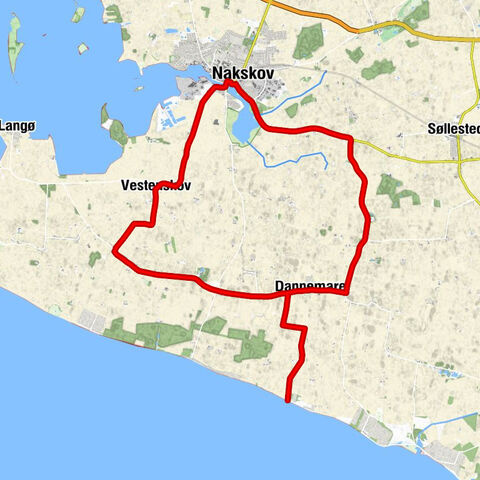 Charlottenlund - Rudbjerg - Næsby - Nakskov