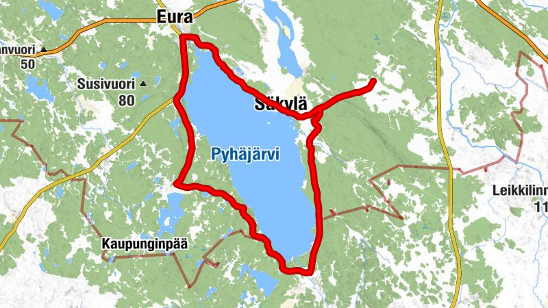 Mäkikylä - Myllykylä - Säkylän kirkko - Säkylä