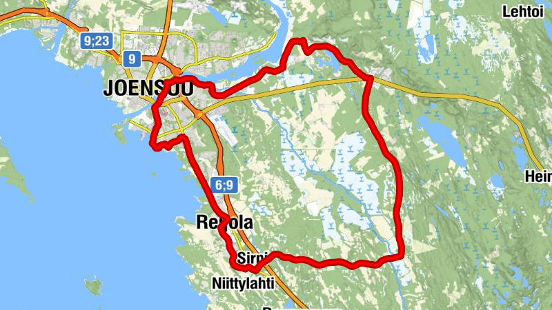 Joensuu - Aittaranta - Reijola
