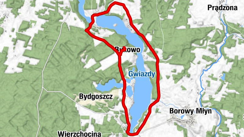 Bukowo - Brzezieński Młyn - Brzeziński Młyn - Smolne