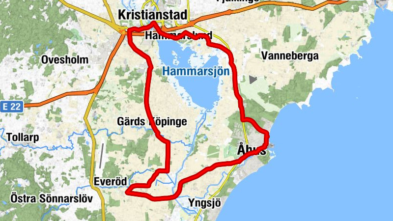 Horna industriområde - Kristianstad - Sankta Maria kyrka - Hamnen