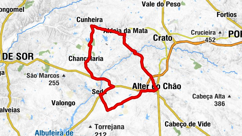 Alter do Chão - Chança - Gare - Chancelaria - Capela de São Francisco