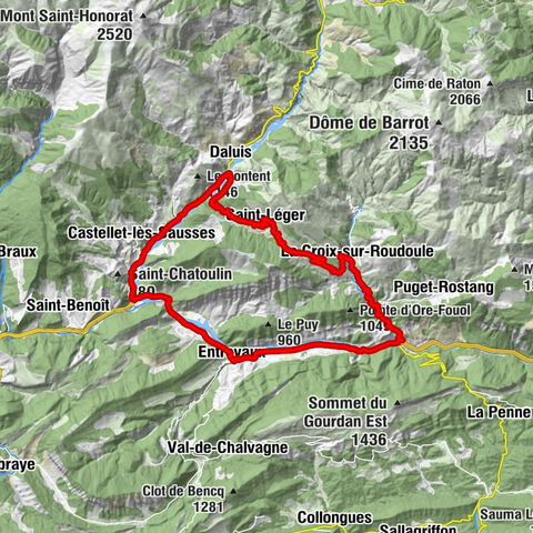 Entrevaux - Église Notre-Dame-de-l'Assomption - Notre-Dame de la Roudoule - Église Saint-Jacques-le-Majeur