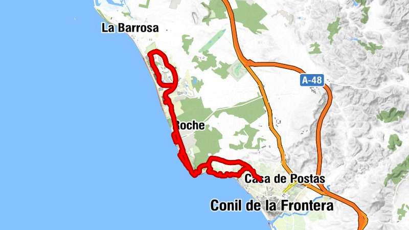 Conil de la Frontera - El Puntalejo - Club Roche - Iglesia Roche