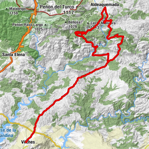 Vilches - Loma de Torre Alver - Aldeaquemada - La Cimbarra