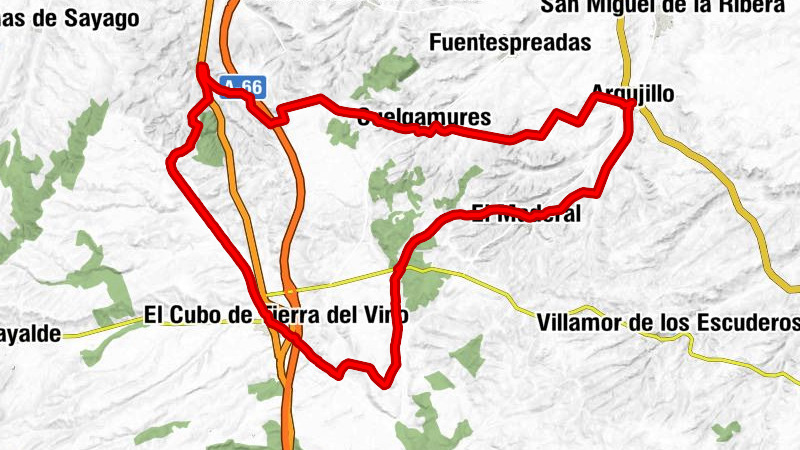 Argujillo - El Maderal - El Cubo de Tierra del Vino - Peleas de Arriba