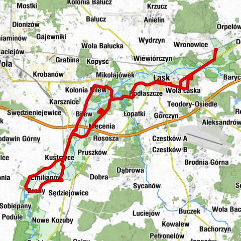 Łask-Kolumna - Kolegiata pw. Niepokalanego Poczęcia Najświętszej Maryi Panny i św. Michała Archanioła - Kościół Wniebowzięcia Najświętszej Maryi Panny - Kaplica Narodzenia Matki Bożej
