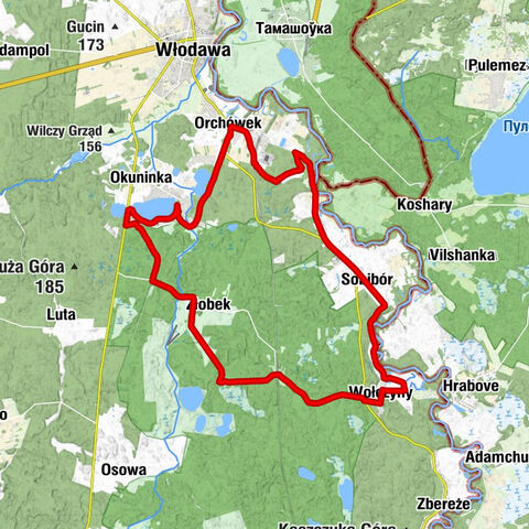 Mleczarskiego - Kolonia Żłobek - Żłobek Mały - Kaplica pw. Wniebowzięcia Matki Boskiej