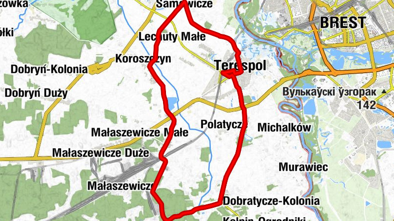 Terespol - Cerkiew pw. Opieki Matki Bożej - Kościół parafialny pw. Trójcy Świętej - Kościół Zielonoświątkowy