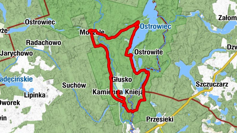 Kamienna Knieja - Wiata do obserwacji ptaków - Moczele - Żeleźnica