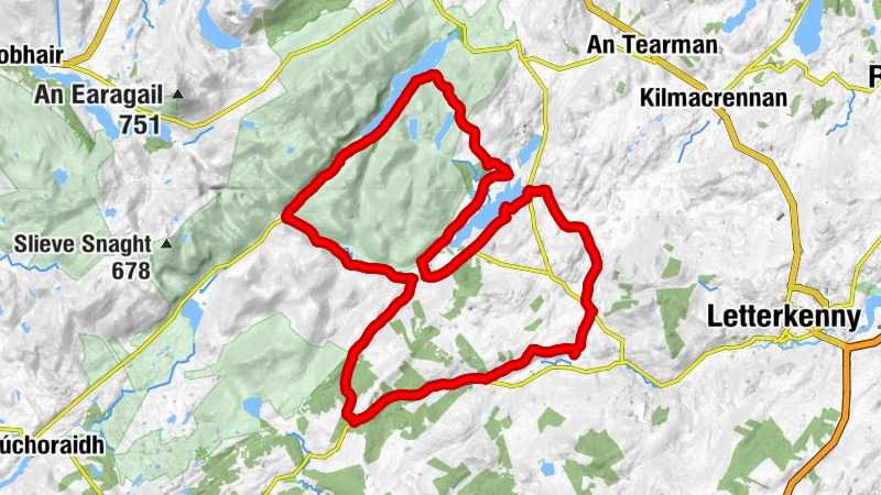 Drumsallagh - Glendowan - Doon Rock - Keeloges