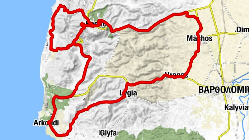Αρκούδι - Λουτρά Κυλλήνης - Κάστρο - Μάχος