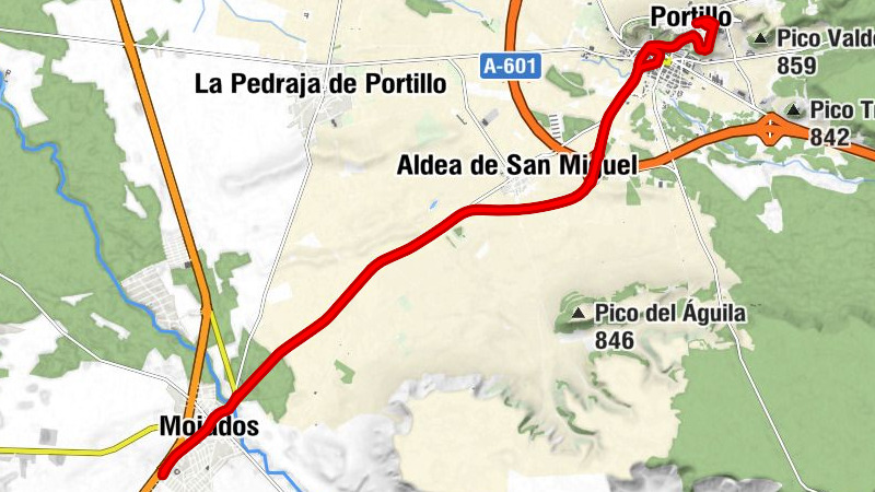 El Palomar - Mojados - Aldea de San Miguel - Portillo