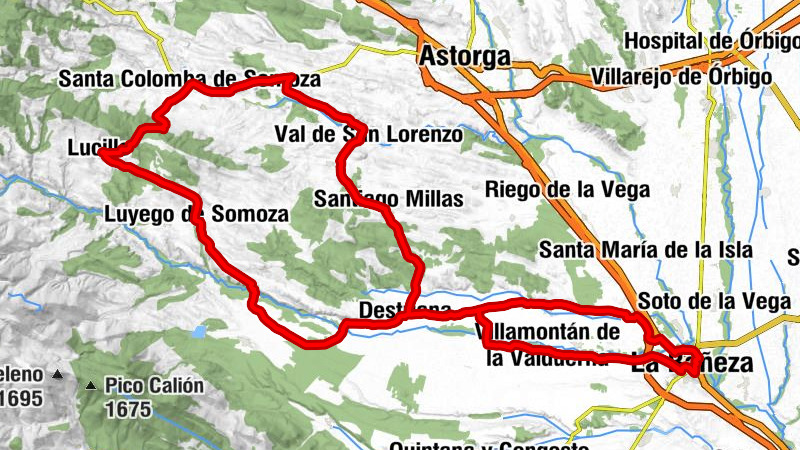 La Bañeza - Restaurante La Parrilla - Ermita de Nuestra Señora de los Remedios - Iglesia de Santa María