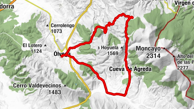 Ólvega - Vallejo del Pozo - Peña del Águila - Cueva de Ágreda