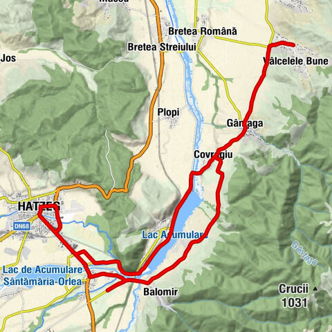Bretea Română - Gânțaga - Covragiu - Hațeg