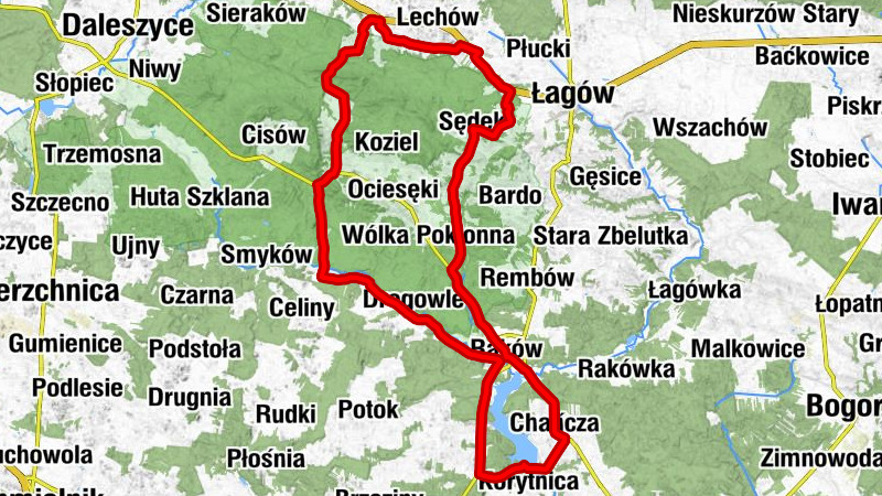 Kolanka - Kościół pw. Świętego Andrzeja w Drogowlach - Kaplica w Widełkach - Kaplica pw. Matki Bożej