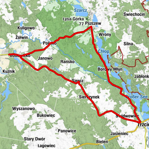 Obrzyce - Góra Szubieniczna - Wzgórze Napoleońskie - św. Marii Magdaleny