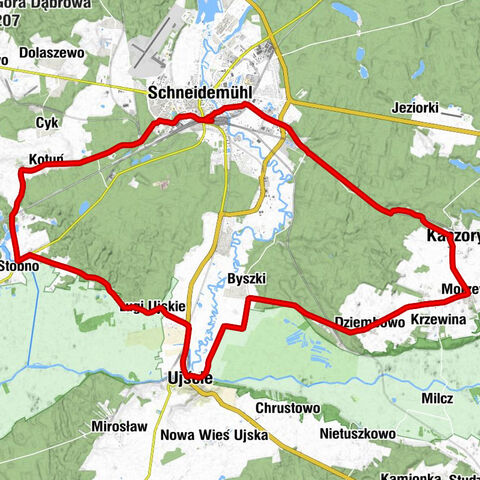 Piła Główna - Piła - Ujście - Kaczory