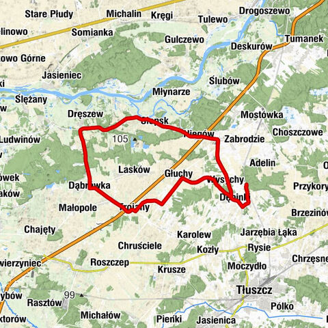 powiat wyszkowski - Dębinki - Kaplica cmentarna - Kościół pw. Świętej Trójcy