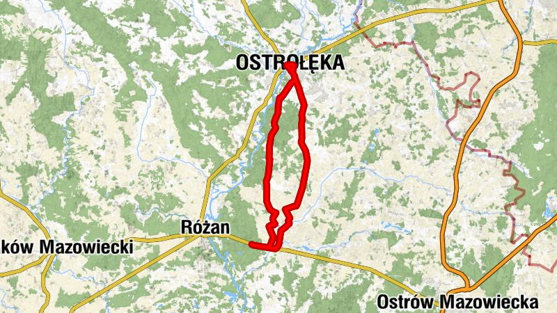 Czarnowo - Szczawin - Ostrołęka - Zofiówka