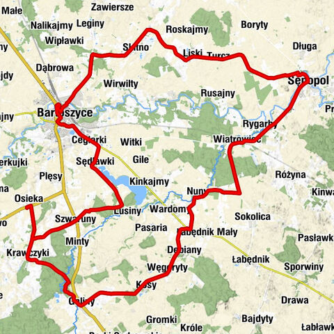 Osieka - Bartoszyce - Sępopol - Kościół pw. Wniebowzięcia Najświętszej Maryi Panny