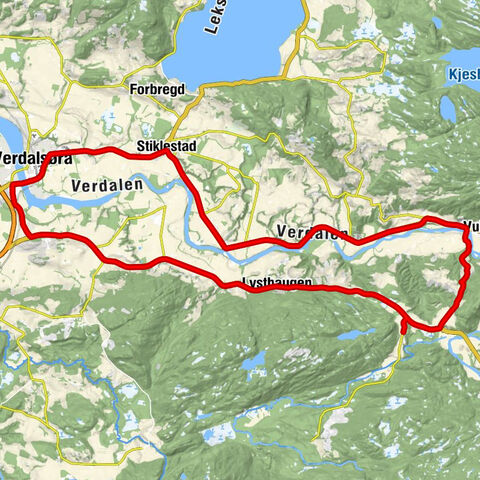 Levringan - Lysthaugen - Viaker - Verdalsøra