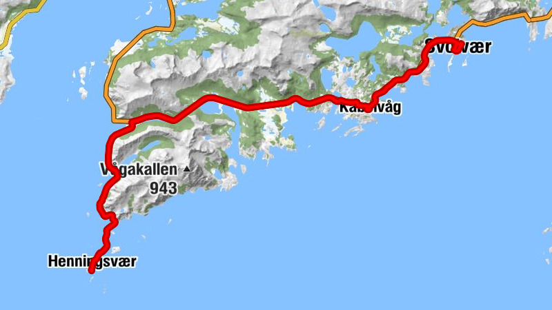 Svolvær - Solheim - Kabelvåg - Rørvikskaret