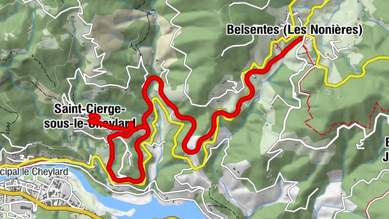 Le Village - Saint-Cierge-sous-le-Cheylard - La Croix du Serre - Les Cheneviers