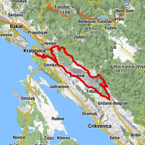 Primorsko-goranska županija - Kraljevica - Križišće - Mali Dol