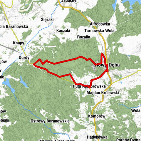 Dęba Rozalin - Nowa Dęba - Dołek - Karczma Jorgula