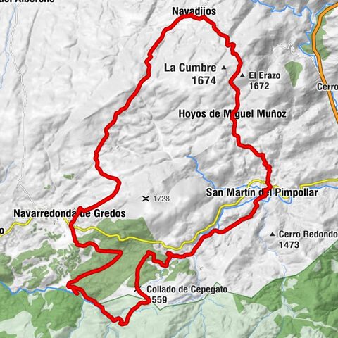 Navarredonda de Gredos - Collado de Cepegato - San Martín del Pimpollar - Hoyos de Miguel Muñoz