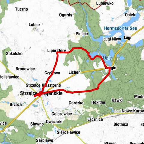 Strzelce Krajeńskie - Strzelce Klasztorne - Czyżewo - Lipie Góry