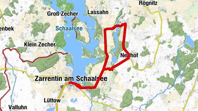 Zarrentin am Schaalsee - Seepavillon - Kirche Neuenkirchen - Gasthaus zum See